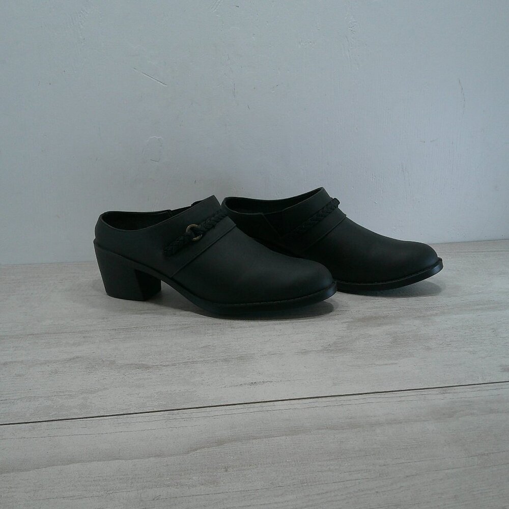 Easy Street Gilly Classic Block-heeled Comfort Braided Strap Mule SZ 9.5 WW - Picture 9 of 13